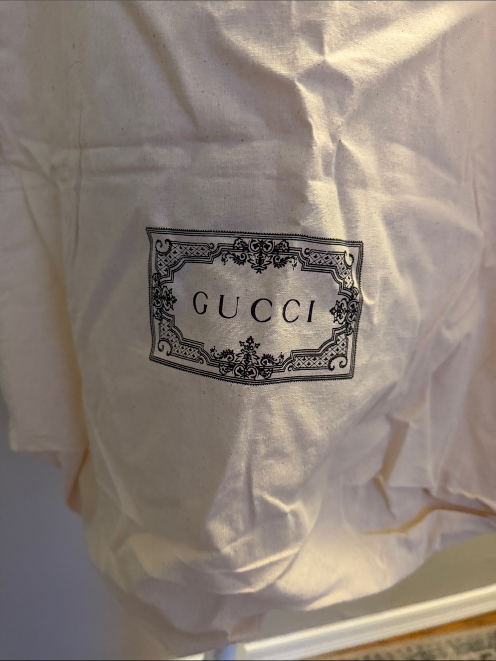 Gucci Beige Canvas Logo Dust bag/Tote - Picture 4 of 6